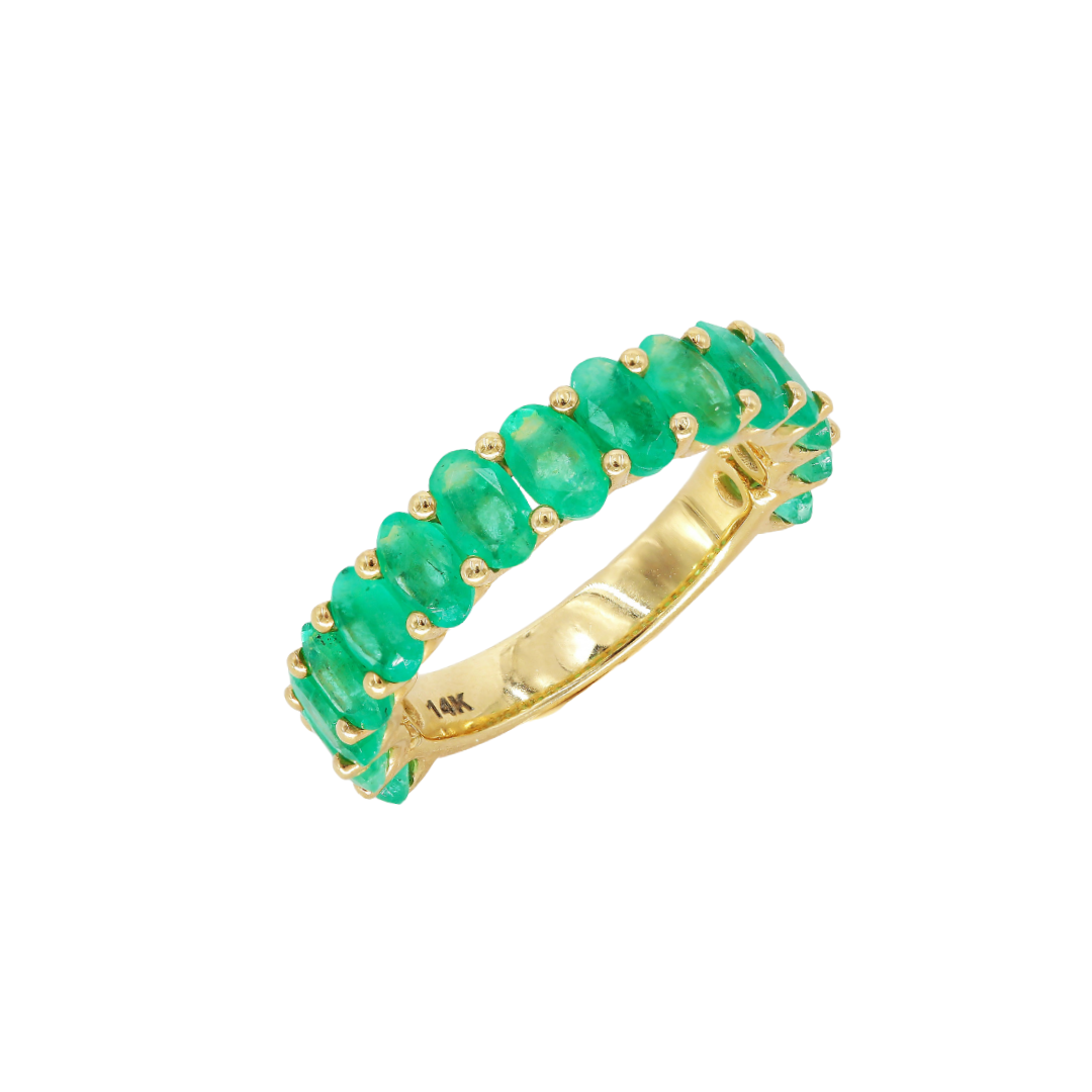 High Quality Green Emerald Ring