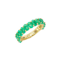 Emerald Oval Eternity Ring