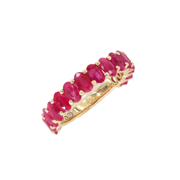 Ruby Oval Eternity Ring